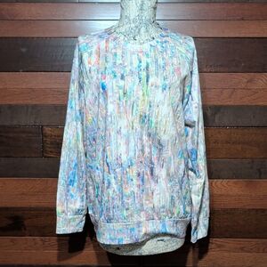 NWOT No Brand Tag Colorful Abstract Print Sweatshirt